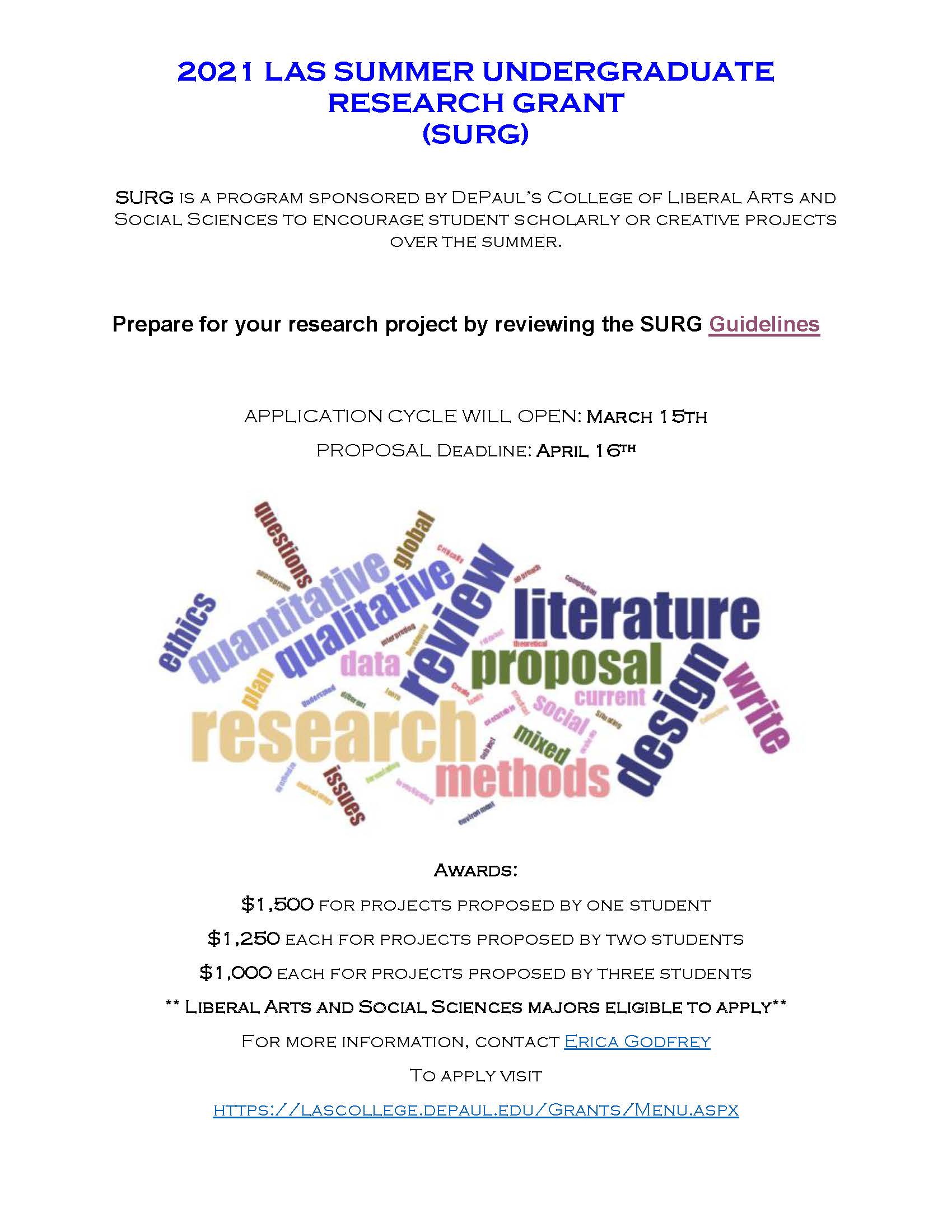 undergraduate research grant